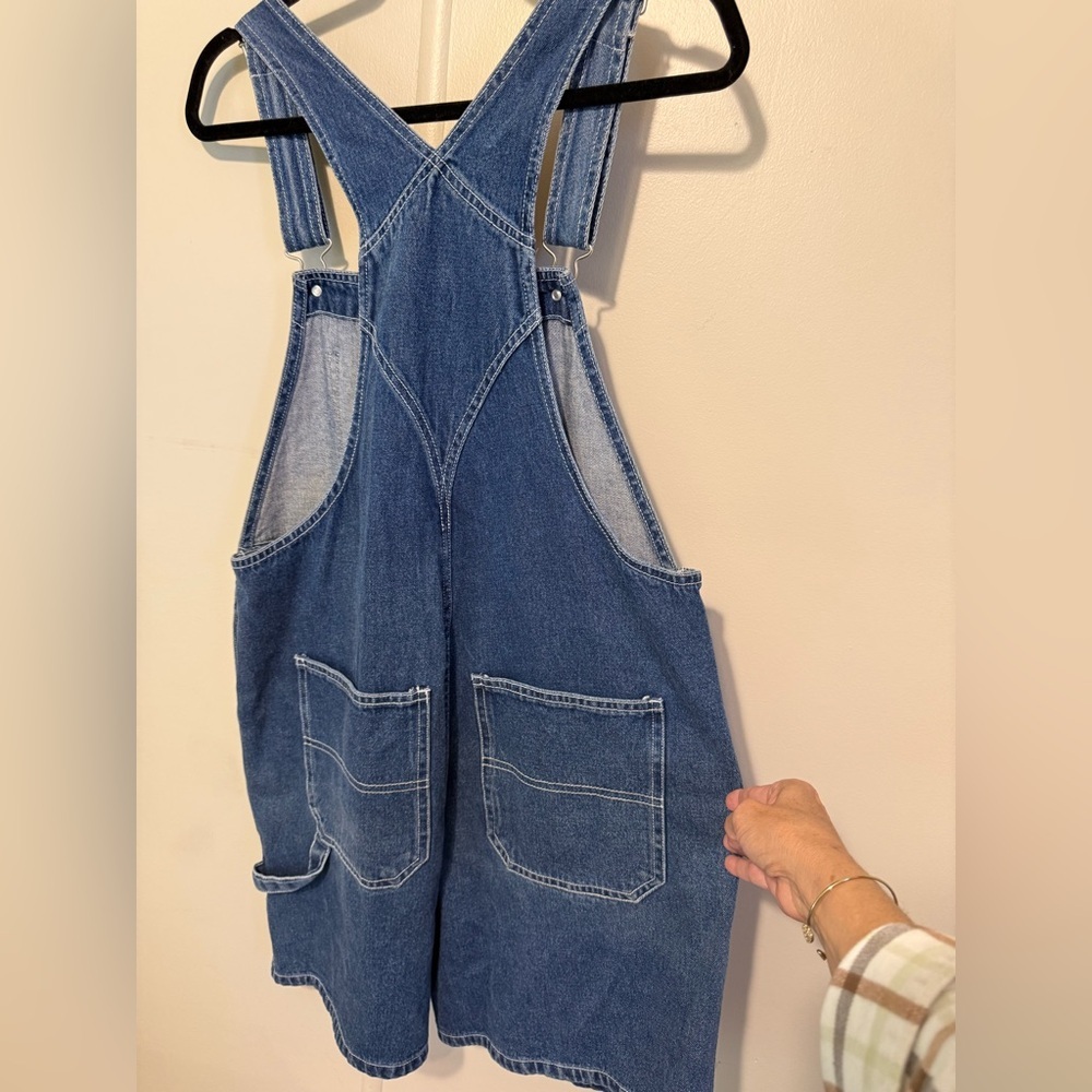 vintage Disney "Mickey Unlimited" denim shortalls Large - Picture 4 of 9